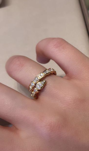 ANILLO SERPIENTE C/P 18K T7 4.1G LK06